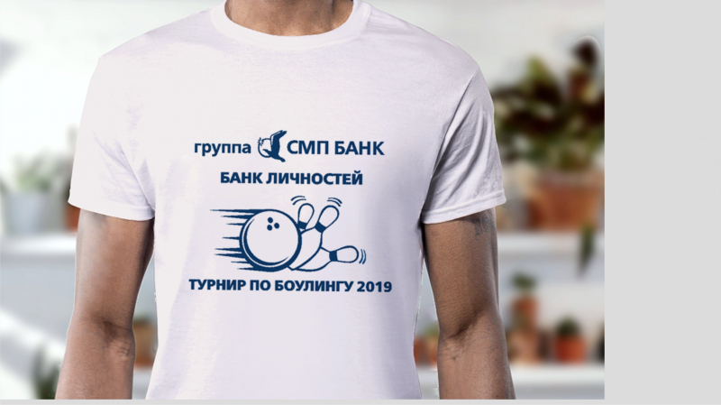 Футболки с логотипом для "СПМ Банк"