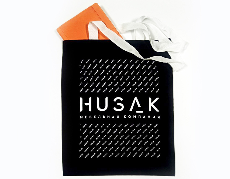 Холщовая сумка с логотипом для "Husak"