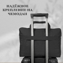 Сумка для ноутбука WorkBag, с защитой от воды, с креплением на чемодан, 15-17 дюймов, черная для нанесения логотипа