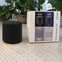 Беспроводная Bluetooth колонка Fosh, черная-S для нанесения логотипа