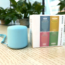 Беспроводная Bluetooth колонка Fosh, голубая-S для нанесения логотипа