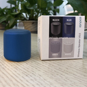Беспроводная Bluetooth колонка Fosh, темно-синяя-S для нанесения логотипа