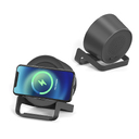 Беспроводная Bluetooth колонка U-Tone c функцией беспроводной зарядки, черный для нанесения логотипа