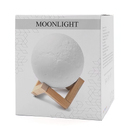 Беспроводная колонка-светильник Moonlight, белая для нанесения логотипа