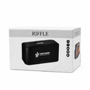 Беспроводная колонка Riffle с подсветкой гравировки, черный для нанесения логотипа