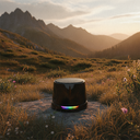 Магнитная беспроводная Bluetooth колонка-подставка Wave 5W, черная для нанесения логотипа