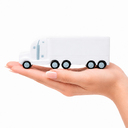 Антистресс Truck, белый для нанесения логотипа