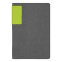 Ежедневник Flexy Star Sivilia Grey Edition Color А5, серо-салатовый, недатированный в гибкой обложке для нанесения логотипа