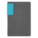 Ежедневник Flexy Star Sivilia Grey Edition Color А5, серо-голубой, недатированный в гибкой обложке для нанесения логотипа