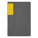 Ежедневник Flexy Star Sivilia Grey Edition Color А5 серо-желтый, недатированный в гибкой обложке для нанесения логотипа