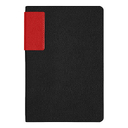Ежедневник Flexy Star Sivilia Black Edition Color А5, черно-красный, недатированный ,в гибкой обложке для нанесения логотипа