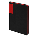 Ежедневник Flexy Star Sivilia Black Edition Color А5, черно-красный, недатированный ,в гибкой обложке для нанесения логотипа