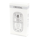 Мышь компьютерная беспроводная прозрачная Crystal, черная для нанесения логотипа