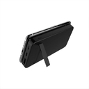 Внешний аккумулятор gPro QI, с беспроводной зарядкой 10000 mAh, черный для нанесения логотипа