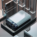 Внешний аккумулятор Strom, 10000 mAh, черный для нанесения логотипа