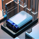 Внешний аккумулятор Strom, 10000 mAh, синий для нанесения логотипа