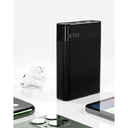 Внешний аккумулятор в металлическом корпусе Apria, 10000 mAh, черный для нанесения логотипа