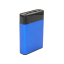 Внешний аккумулятор в металлическом корпусе Apria, 10000 mAh, синий для нанесения логотипа