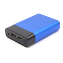 Внешний аккумулятор в металлическом корпусе Apria, 10000 mAh, синий для нанесения логотипа