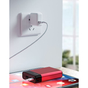 Внешний аккумулятор в металлическом корпусе Apria, 10000 mAh, красный для нанесения логотипа