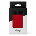 Внешний аккумулятор в металлическом корпусе Apria, 10000 mAh, красный для нанесения логотипа