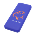 Внешний аккумулятор Arrida 5000mAh, с покрытием Baby skin, синий для нанесения логотипа