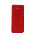 Внешний аккумулятор Arrida 5000mAh, с покрытием Baby skin, красный для нанесения логотипа