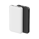 Внешний аккумулятор Polus, 10000 Mah, софт-тач покрытие, черный для нанесения логотипа