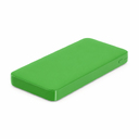 Внешний аккумулятор Polus, 10000 Mah, софт-тач покрытие, зеленый для нанесения логотипа