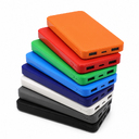 Внешний аккумулятор Polus, 10000 Mah, софт-тач покрытие, красный для нанесения логотипа