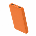 Внешний аккумулятор Polus, 10000 Mah, софт-тач покрытие, оранжевый для нанесения логотипа