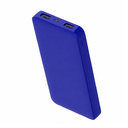 Внешний аккумулятор Polus, 10000 Mah, софт-тач покрытие, синий для нанесения логотипа