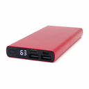 Внешний аккумулятор Höginn в металлическом корпусе, 10000mAh, красный. для нанесения логотипа