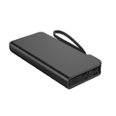 Внешний аккумулятор Cesare 10000 mAh, черный для нанесения логотипа
