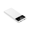 Внешний аккумулятор Dorado 10 000 mAh с фонариком, белый для нанесения логотипа