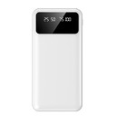 Внешний аккумулятор Dorado 10 000 mAh с фонариком, белый для нанесения логотипа
