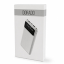 Внешний аккумулятор Dorado 10 000 mAh с фонариком, белый для нанесения логотипа