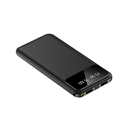 Внешний аккумулятор Dorado 10 000 mAh с фонариком, черный для нанесения логотипа