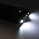 Внешний аккумулятор Dorado 10 000 mAh с фонариком, черный для нанесения логотипа