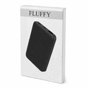 Внешний аккумулятор Fluffy, 5000 Mah, черный для нанесения логотипа