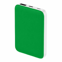 Внешний аккумулятор Fluffy, 5000 Mah, зеленый для нанесения логотипа