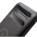 Внешний аккумулятор Odyssey, 10000 mAh с беспроводной зарядкой, черный для нанесения логотипа