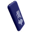 Внешний аккумулятор Kugo, 10000 mAh с подсветкой гравировки, синий для нанесения логотипа