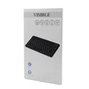 Портативная мини Bluetooth клавиатура Visible, черный для нанесения логотипа