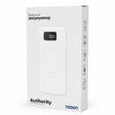 Внешний аккумулятор Authority с беспроводной зарядкой (5W), 10000 mAh, белый для нанесения логотипа