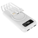Внешний аккумулятор Authority с беспроводной зарядкой (5W), 10000 mAh, белый для нанесения логотипа