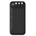 Внешний аккумулятор Authority с беспроводной зарядкой (5W), 10000 mAh, чёрный для нанесения логотипа