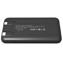 Внешний аккумулятор Nero с быстрой зарядкой (до 22,5W), 10000 mAh, чёрный для нанесения логотипа