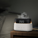 Светодиодный USB увлажнитель-ароматизатор Brava с часами с подсветкой, белый для нанесения логотипа