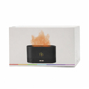 Светодиодный USB увлажнитель-ароматизатор Flame RGB, черный для нанесения логотипа